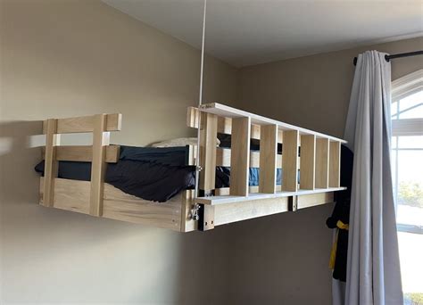 metal brackets for loft bed|anchor metal loft bed to wall.